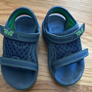 Teva Kids Navy and Lime Sandals